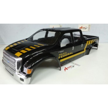 BOLHA F 650 HD 1/8 PINTADA POLÍCIA FEDERAL PARA OFF ROAD MONSTERS REVO, STAMPEDE, SAVAGE, MAD FORCE LHP 0822 PF 